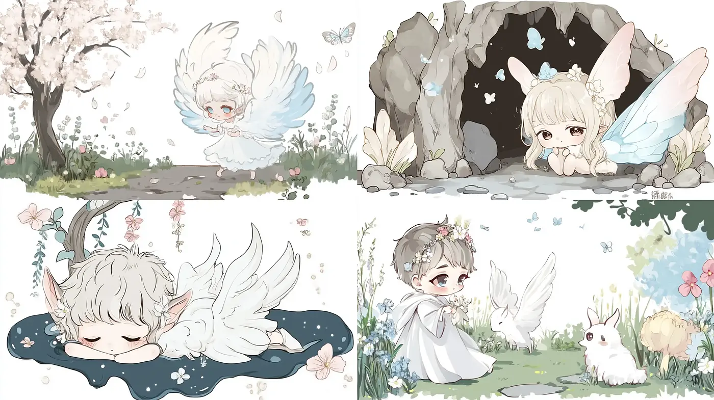 Soft Pastel Dreams of Whimsical Fantasy - Midjourney sref style