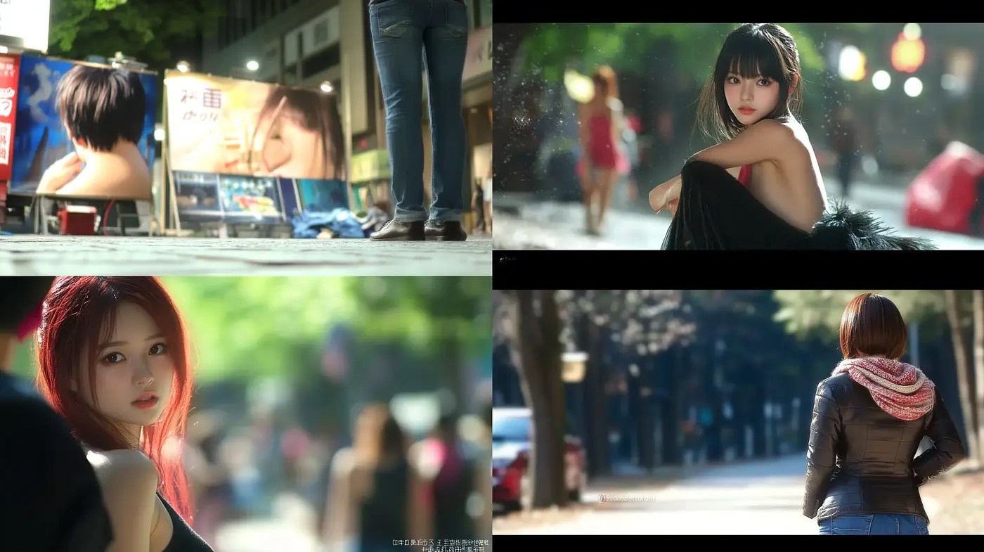 Serene Cinematic Portraits with a Harmonious Blend of Natural and Urban Elements - Midjourney sref style