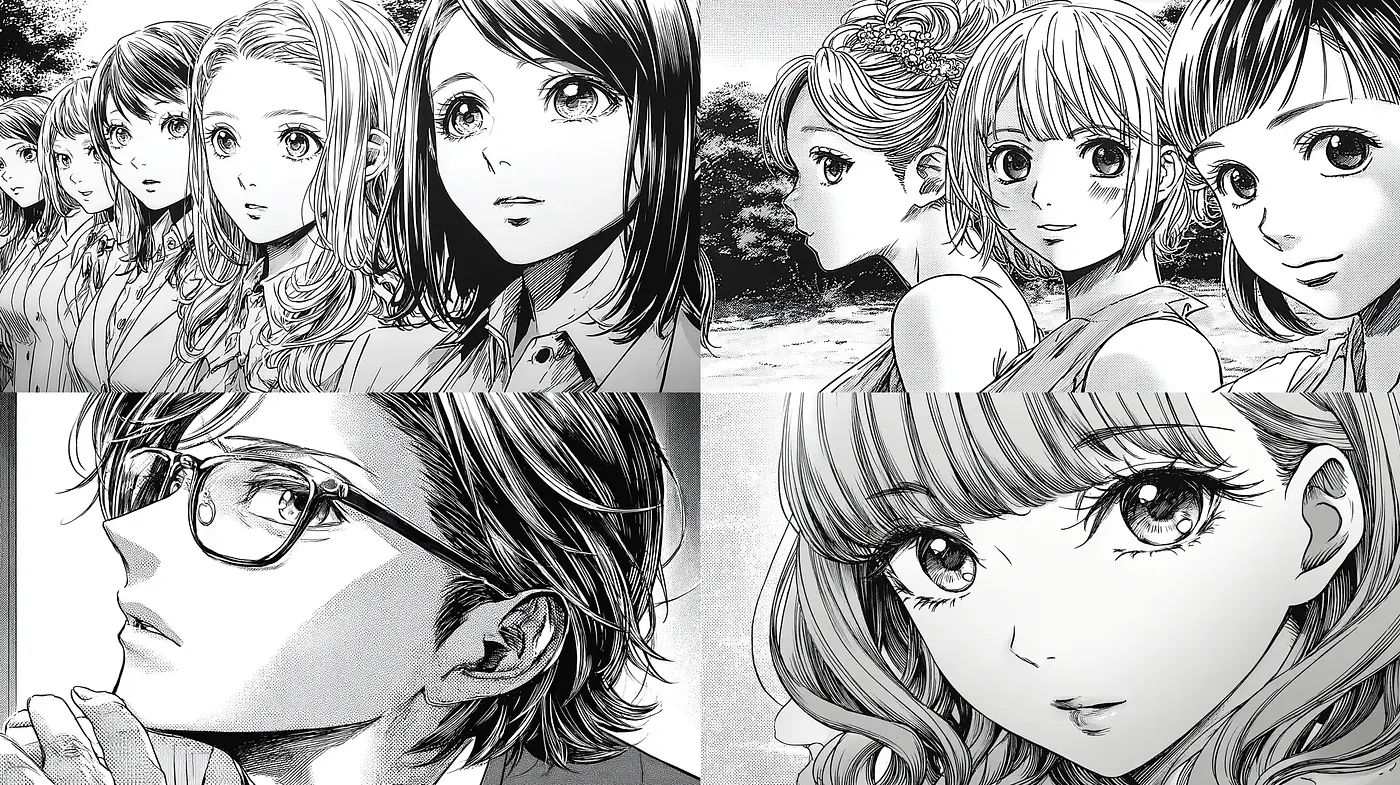 Manga-Inspired Aesthetic with a Nostalgic and Expressive Mood - Midjourney sref style