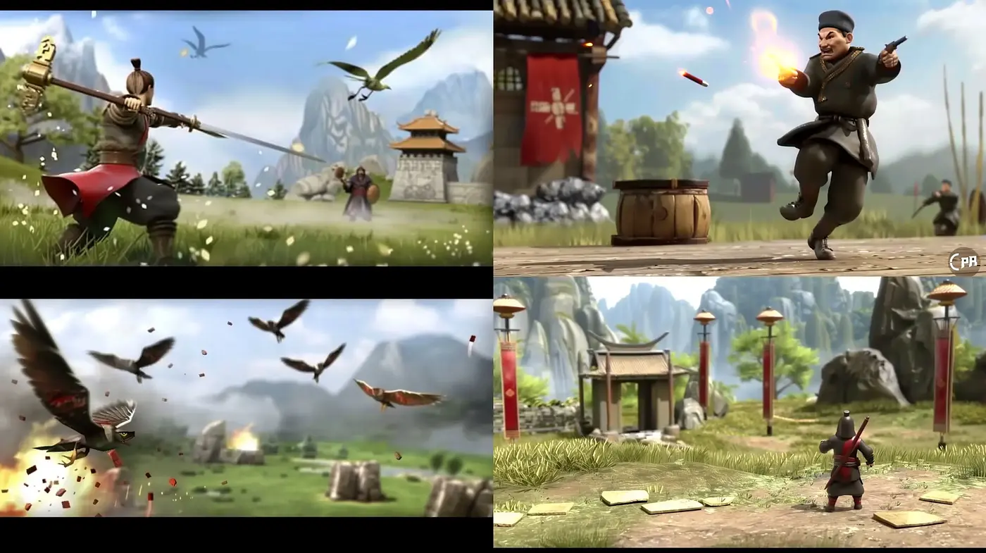 Timeless Tales of Martial Valor: A Cinematic Tapestry - Midjourney sref style