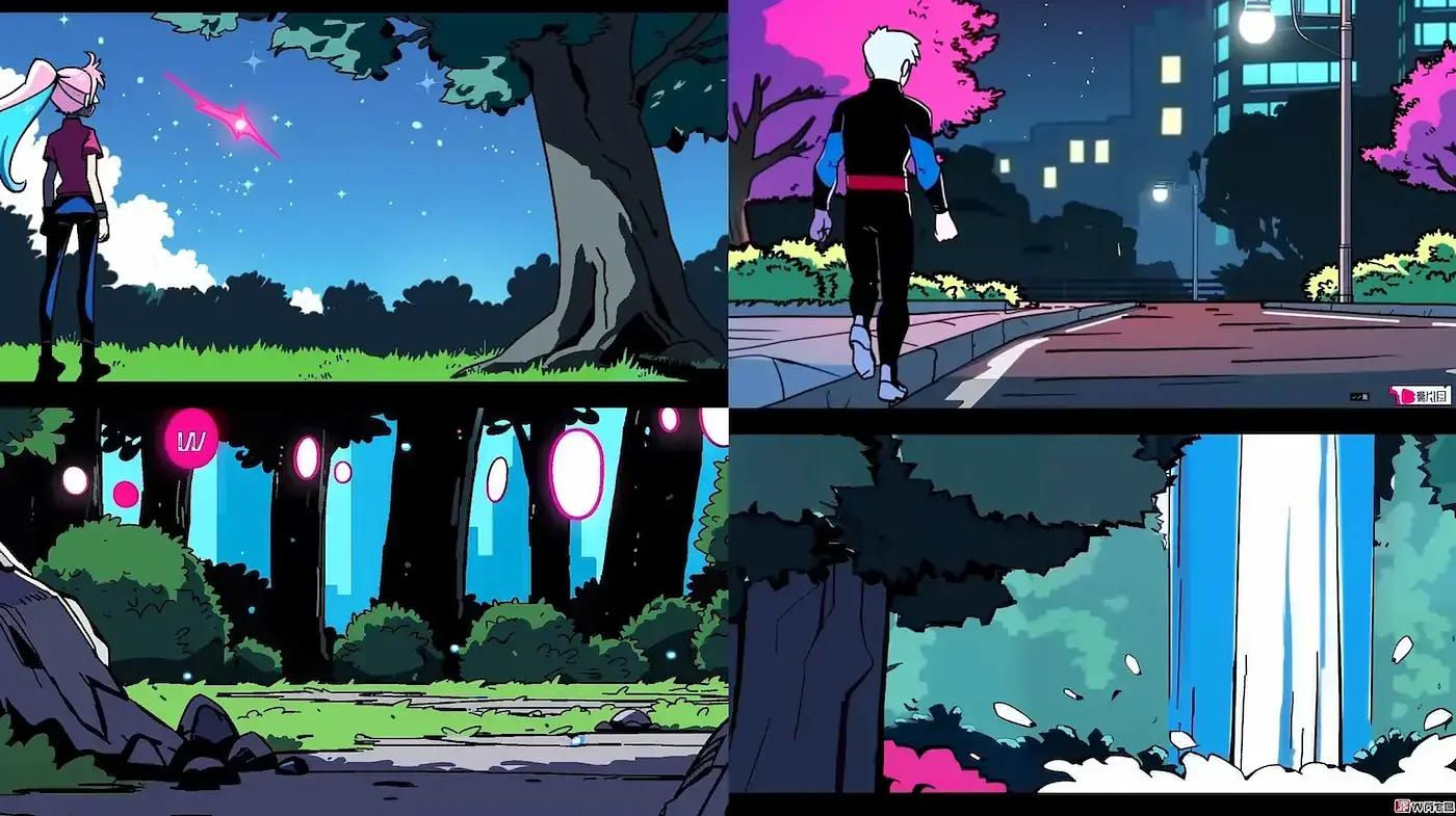 Vibrant and Dynamic Illustrative Style with a Futuristic Flair - Midjourney sref style