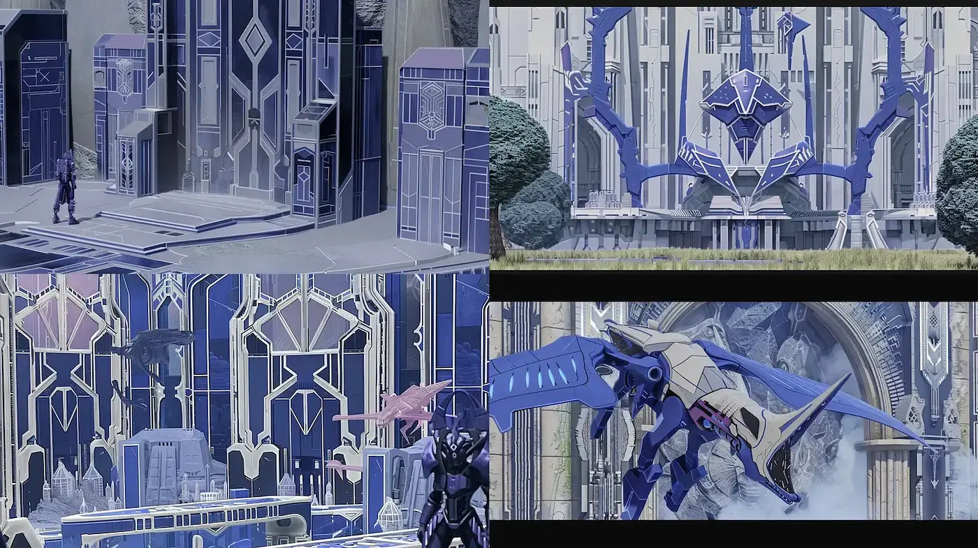 Futuristic Ethereal Elegance: A Blend of Sci-Fi and Art Nouveau in Illustration - Midjourney sref style