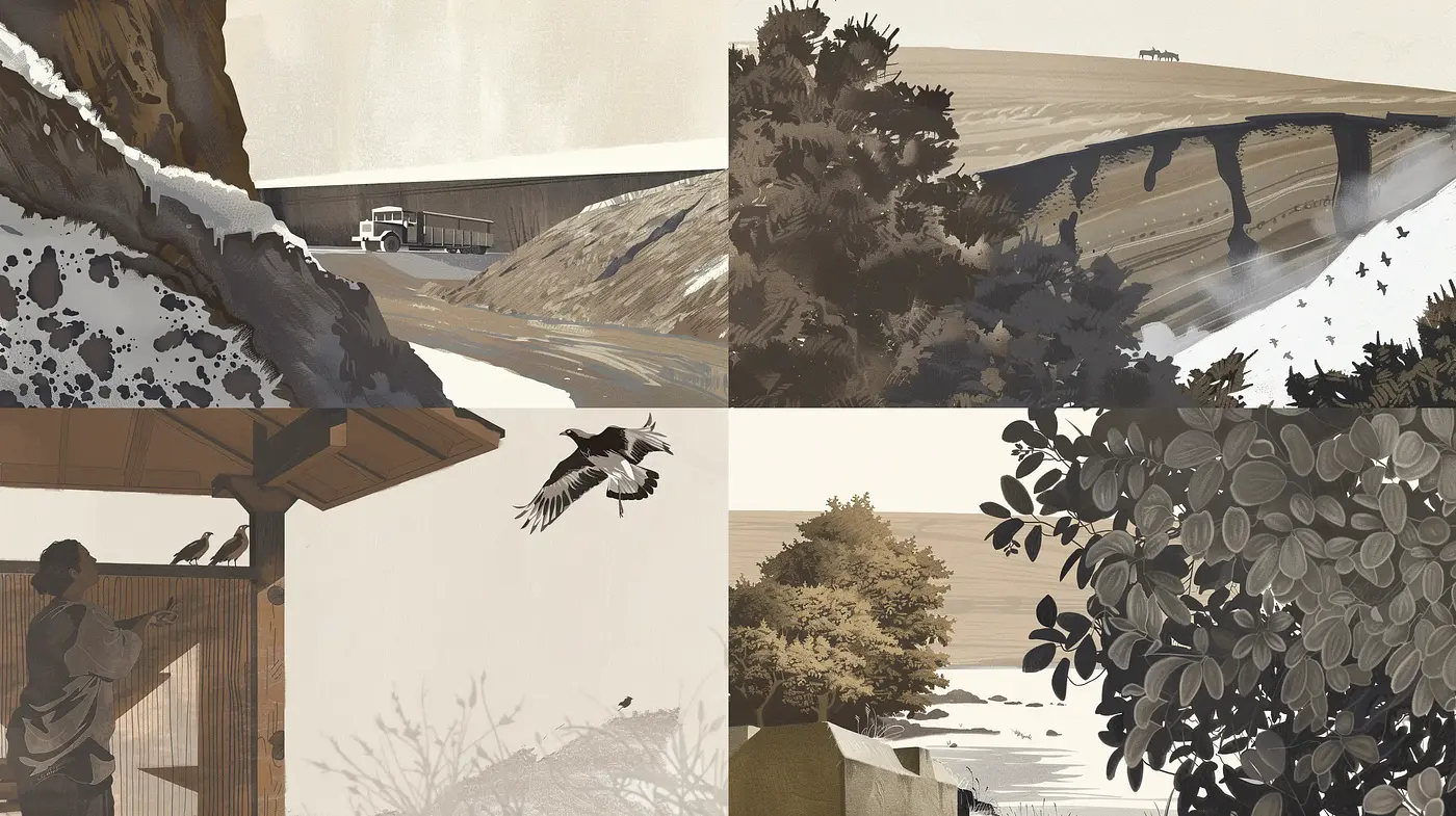 Sepia-toned Serenity: A Homage to Vintage Illustrative Styles - Midjourney sref style