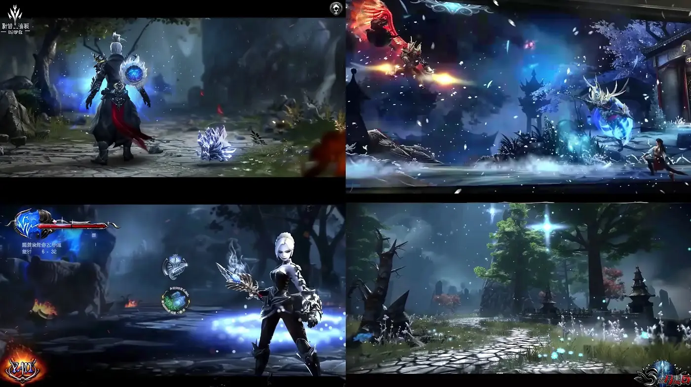 Ethereal Fantasy Vistas with a Vivid and Luminous Videogame Aesthetic - Midjourney sref style