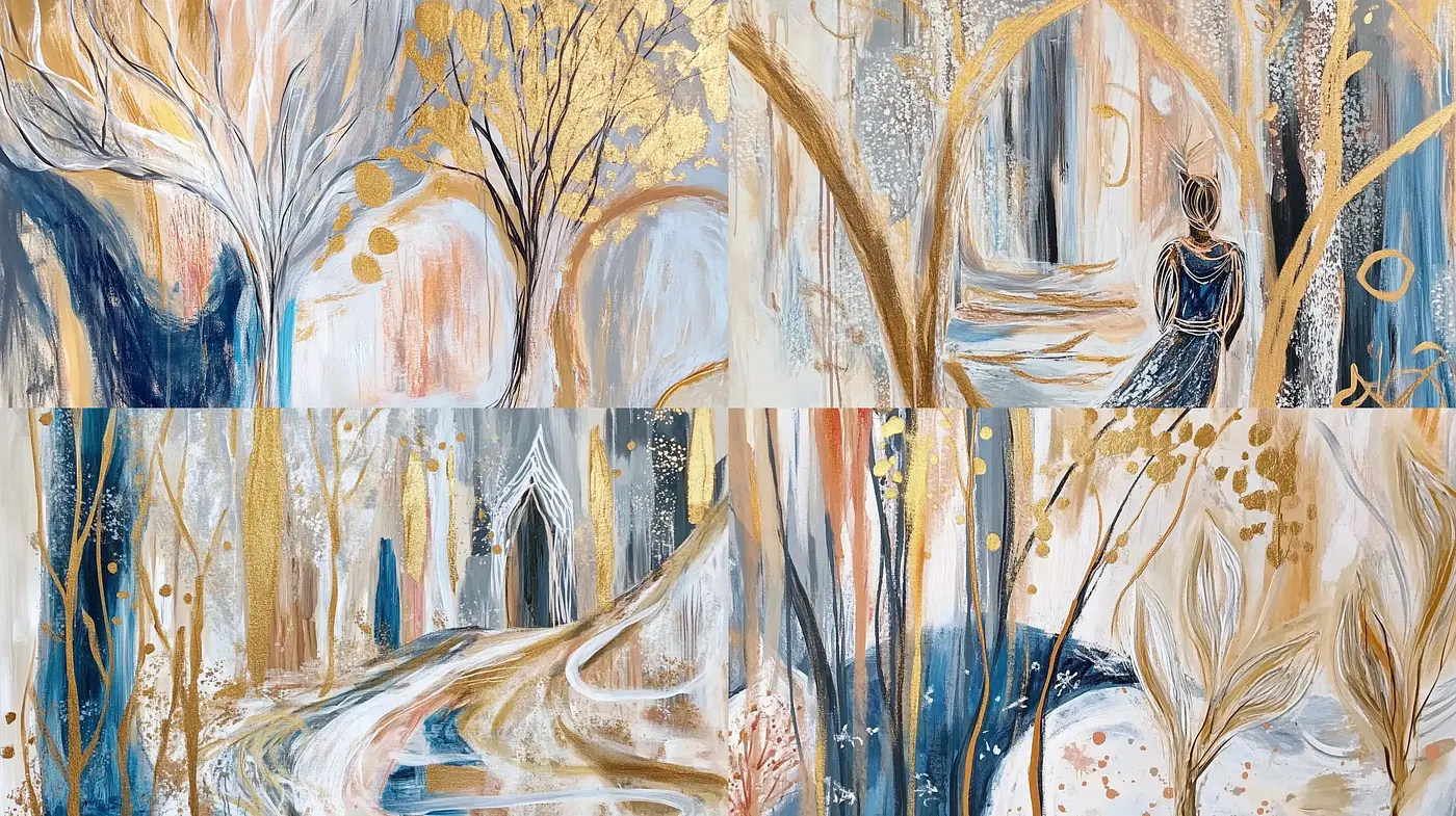 Ethereal Whispers of Nature: A Fusion of Dreamlike Pastels and Organic Textures - Midjourney sref style