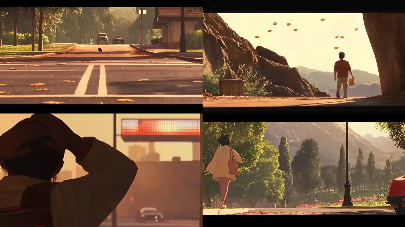 Warm Golden Hour Serenity with a Hint of Melancholy - Midjourney sref style