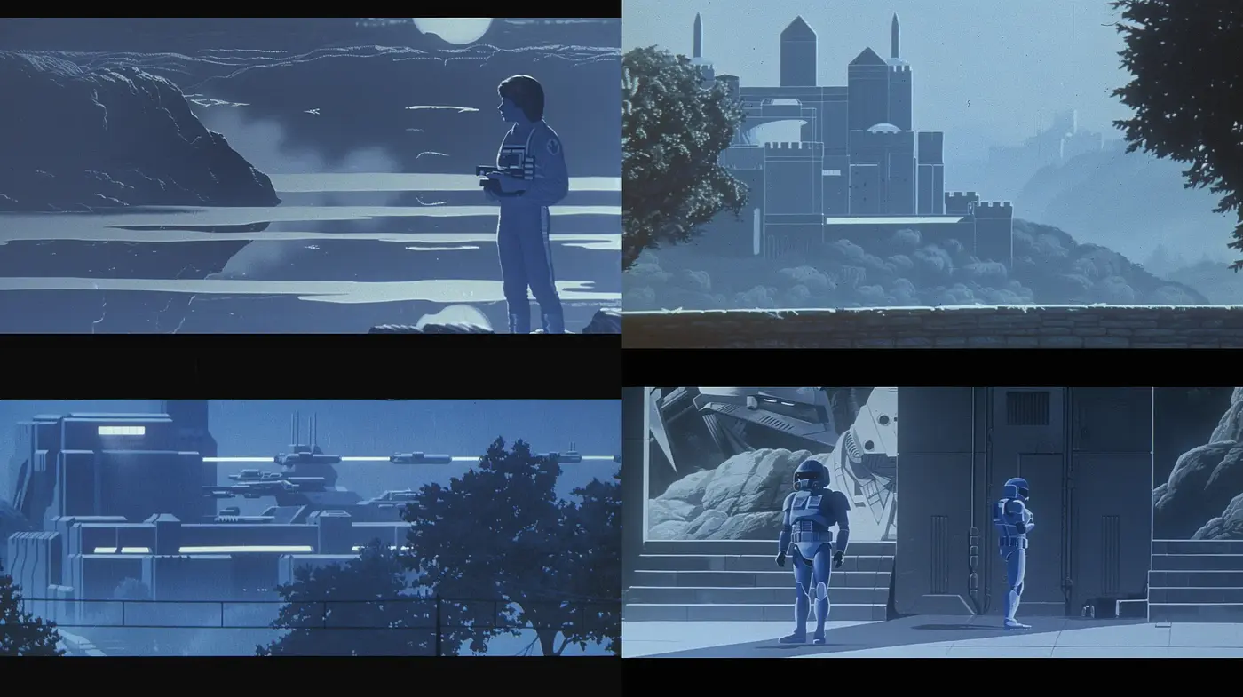 Ethereal Dusk: A Cinematic Journey through Stylized Sci-Fi Serenity - Midjourney sref style