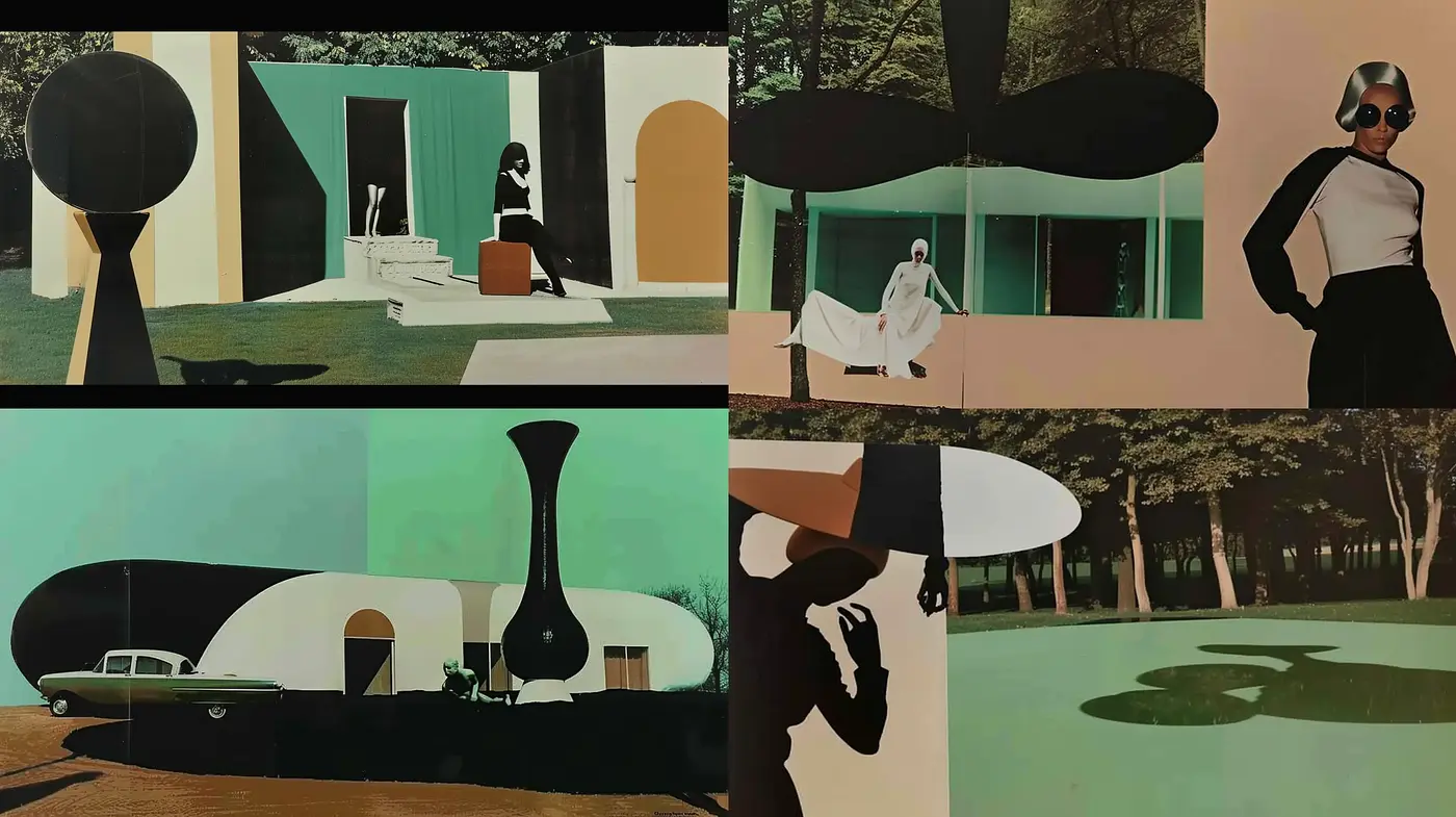 Contemporary Chic with a Surreal Twist - Midjourney sref style