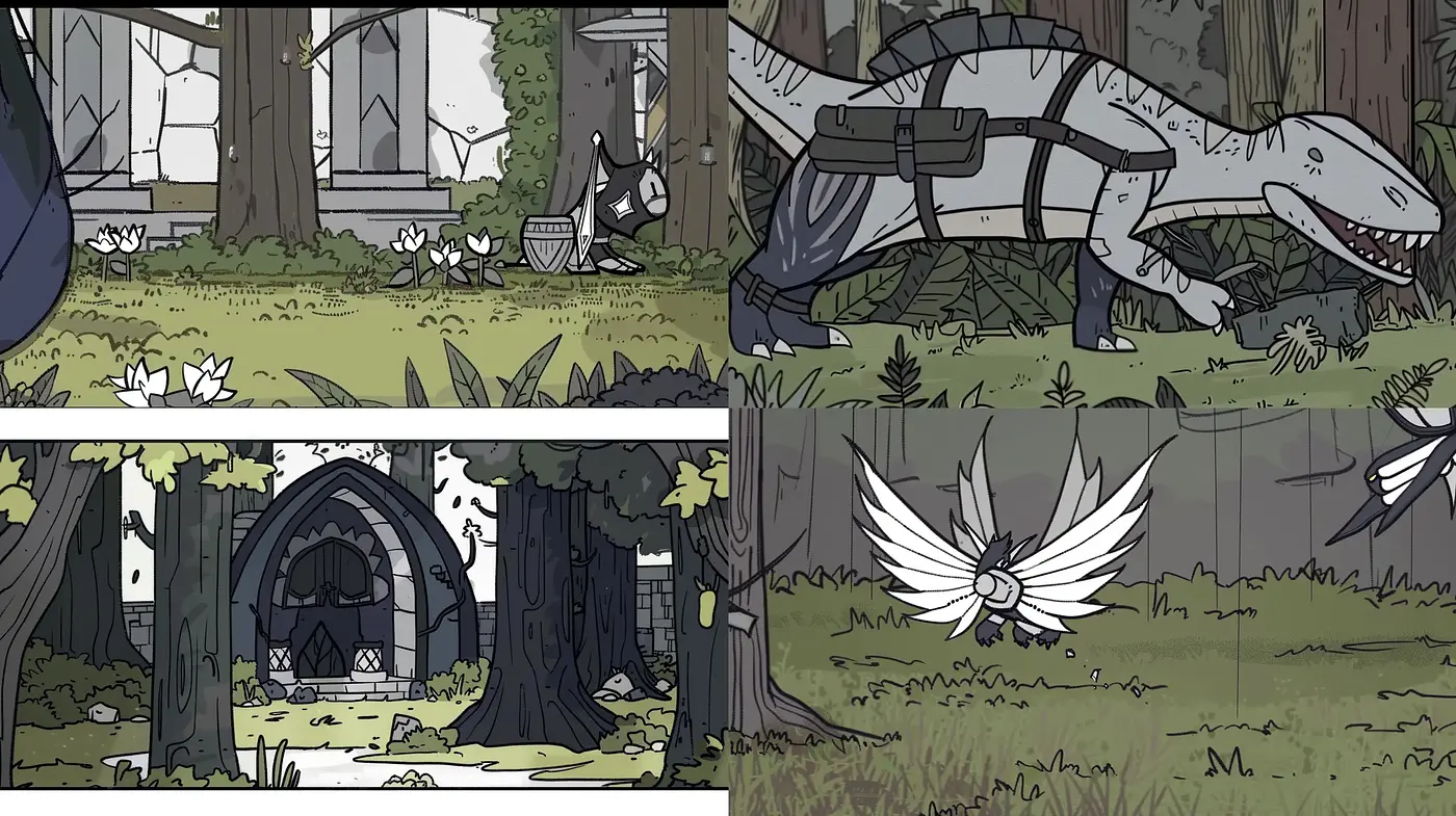 Enigmatic Medieval Fantasy Visions with a Modern Animated Twist - Midjourney sref style