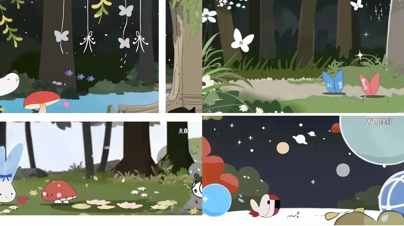 Whimsical Animation-Inspired Forest Scenes with A Dreamy Celestial Touch - Midjourney sref style