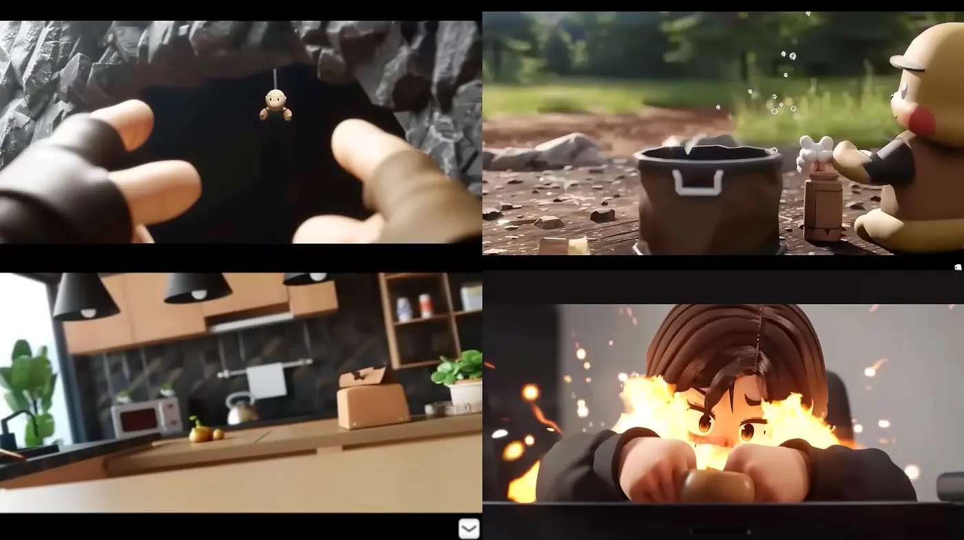 Consistently Textured Digital Claymation Aesthetic with Dynamic Lighting Effects - Midjourney sref style