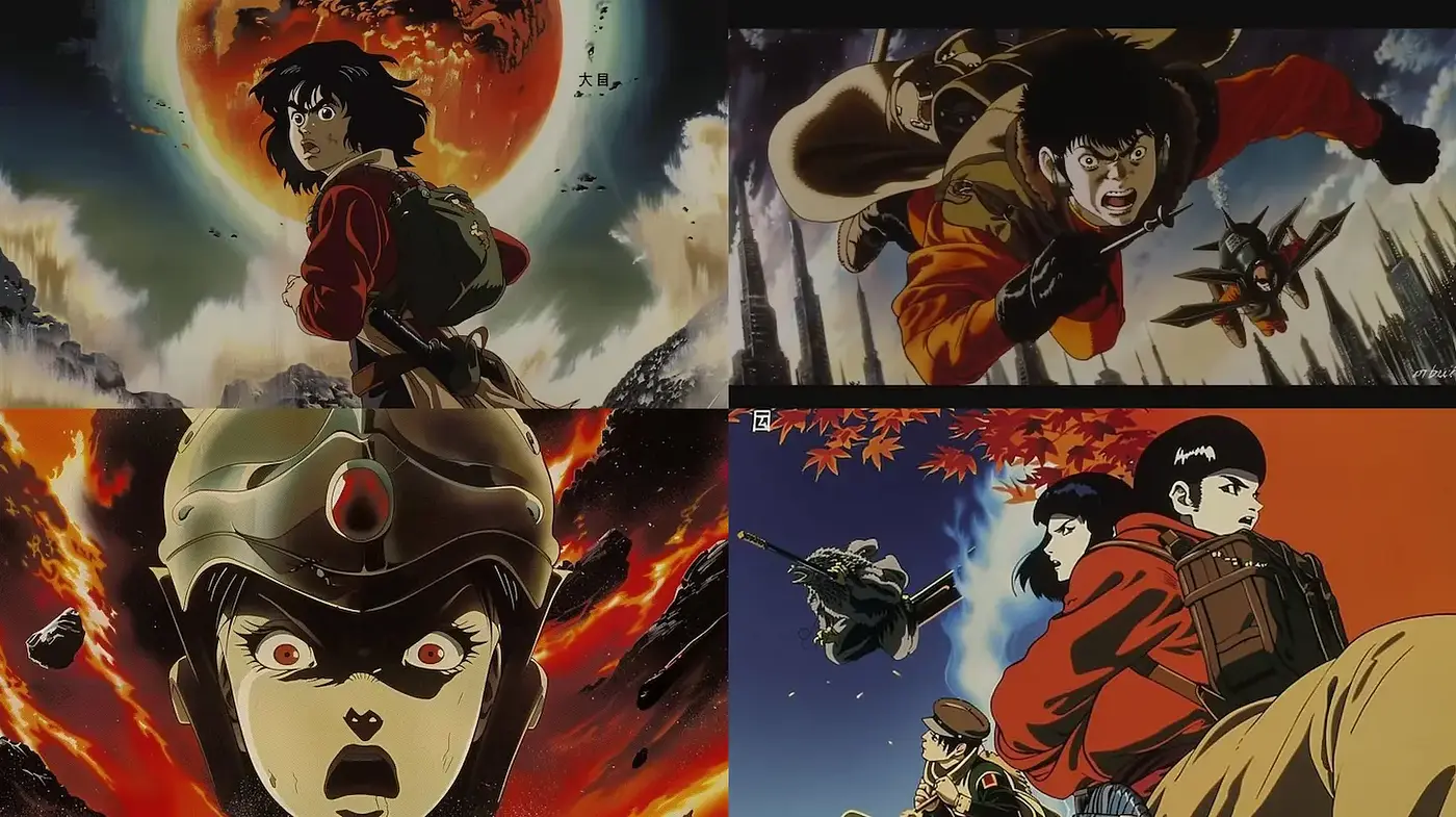 Dynamic and Striking Anime Scene with a Sense of Urgency - Midjourney sref style
