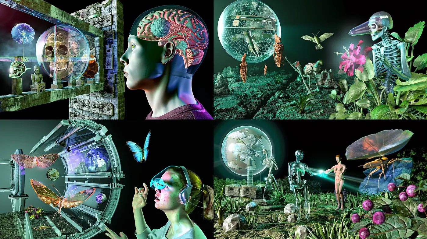 Futuristic Fantasia: An Ethereal Journey Through Digital Dreamscapes - Midjourney sref style