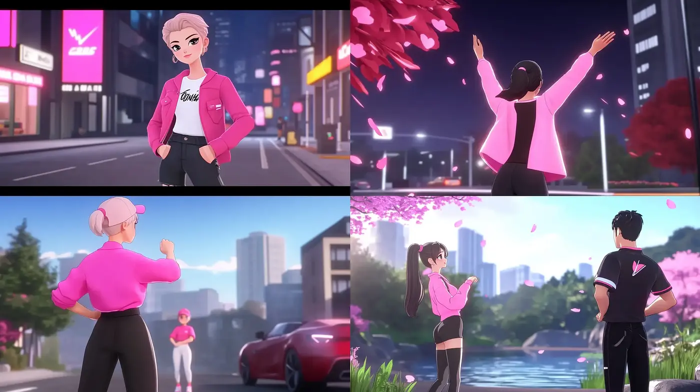 Harmonious Urban Anime-Inspired Euphoria - Midjourney sref style