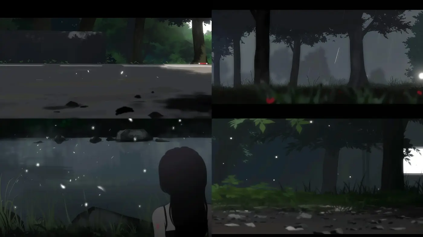Misty Luminous Serenity: Evocative of Ethereal Nightscapes - Midjourney sref style