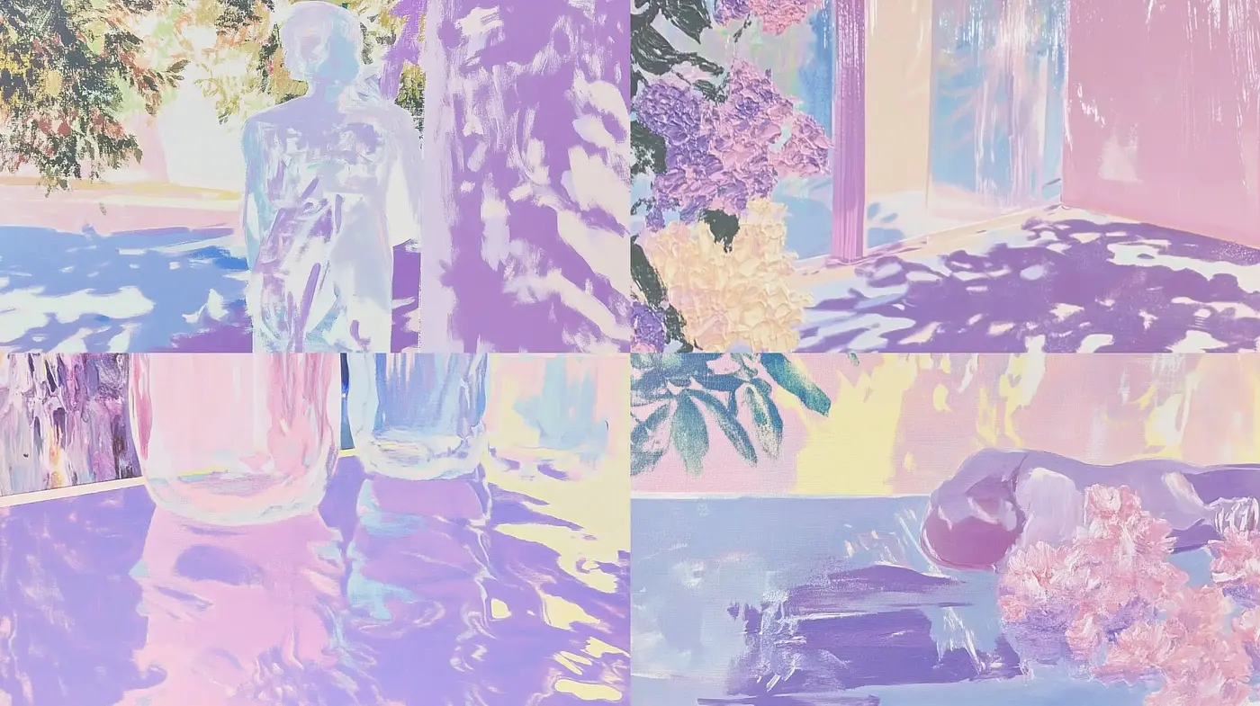 Pastel Dreamscape: Soft Textures and Ethereal Light - Midjourney sref style