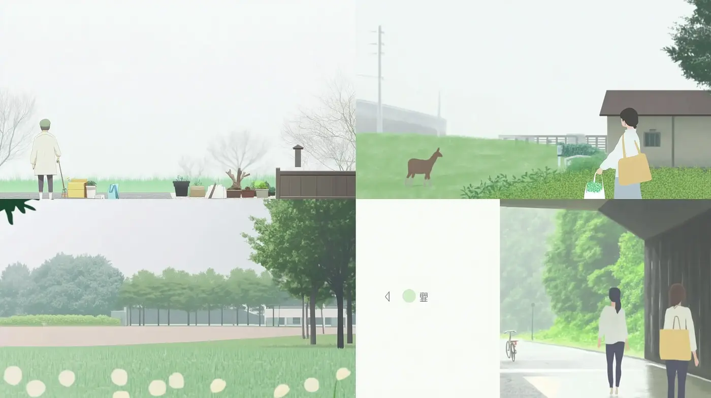 Subdued Pastoral Serenity with a Touch of Melancholia - Midjourney sref style