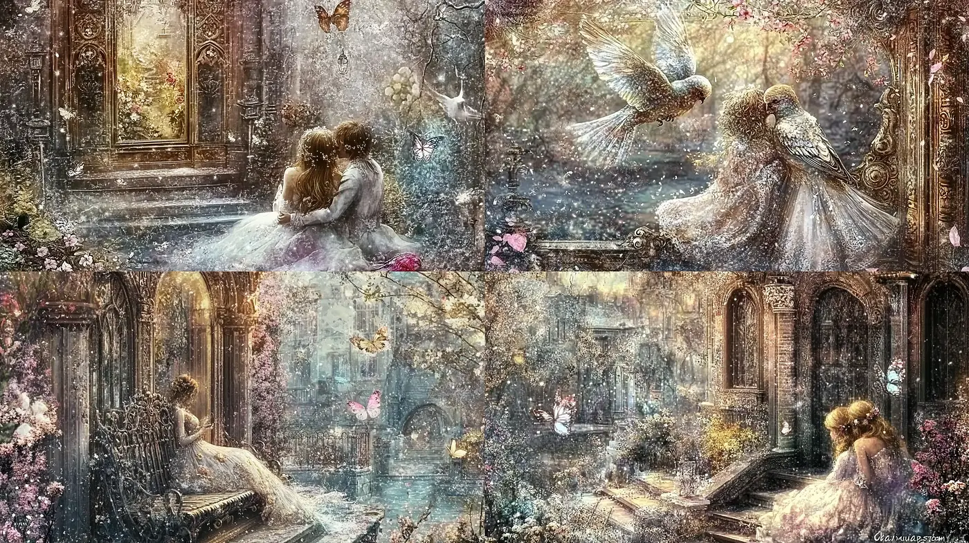 Enchanted Whimsical Garden: A Dream-Like Fusion of Nature and Nostalgia - Midjourney sref style