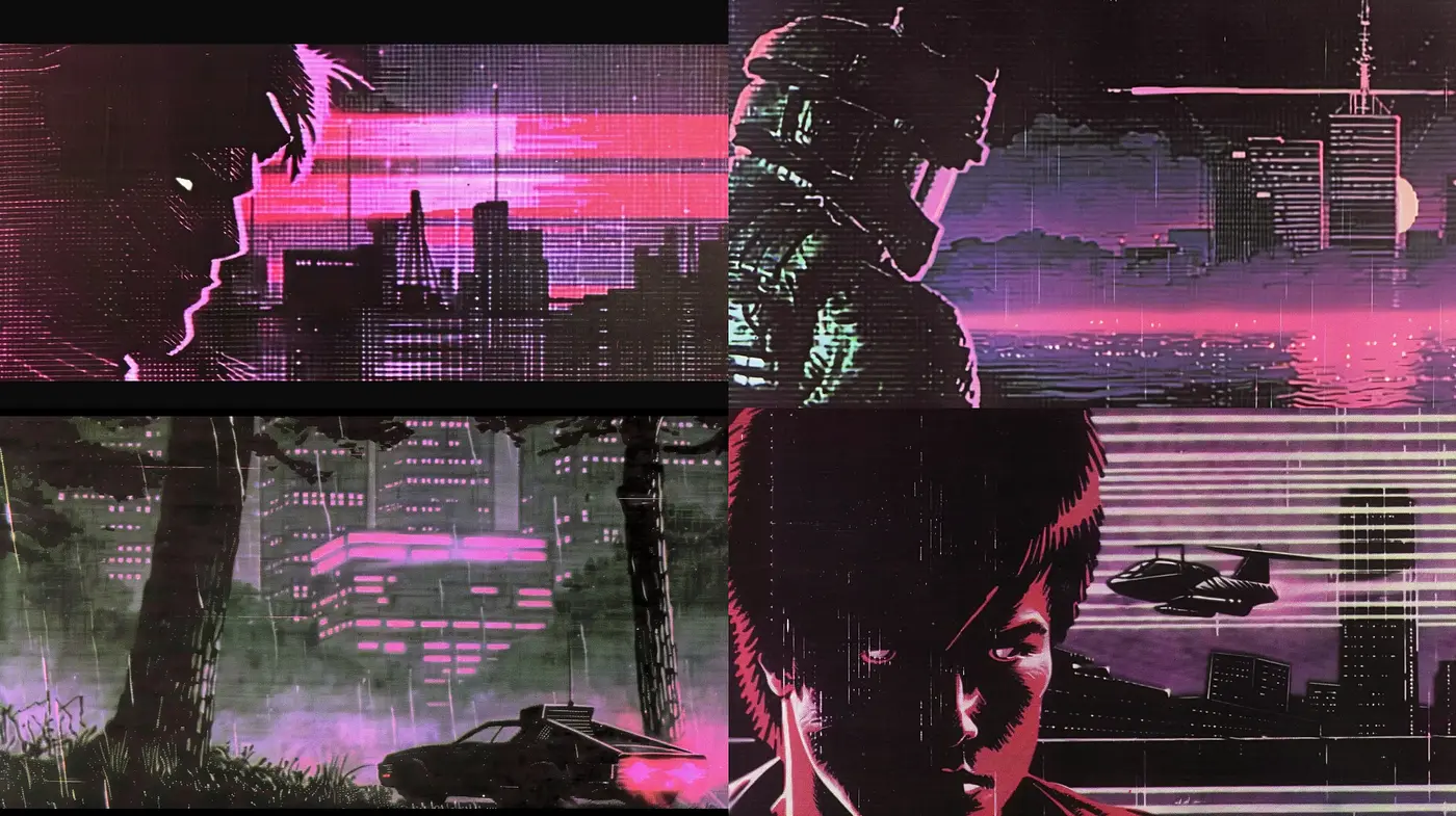 Neo-Tokyo Nightscapes: A Cyberpunk Vision in Vibrant Neon - Midjourney sref style