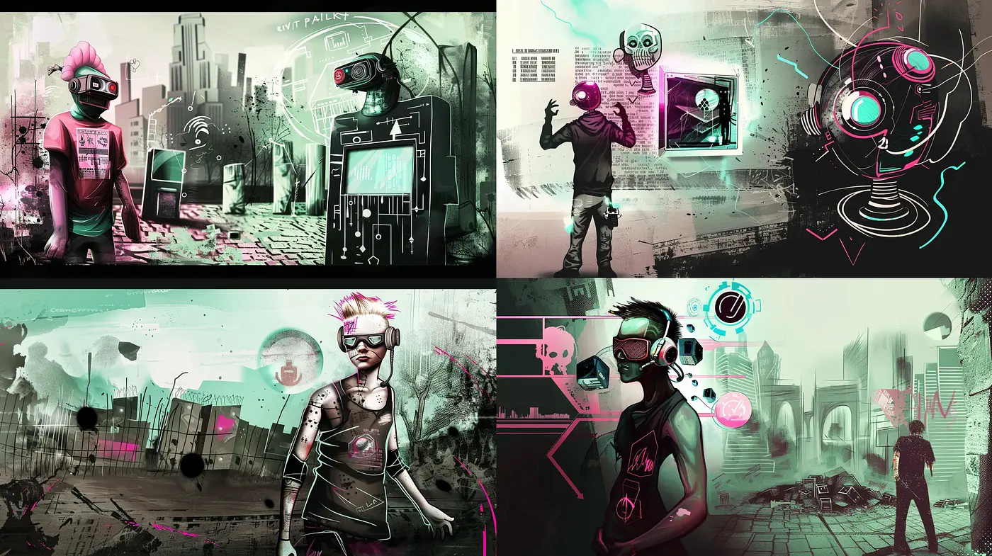 Cyberpunk Dreamscape: A Neon-Infused Futuristic Vision - Midjourney sref style