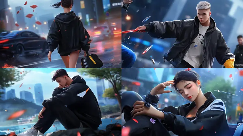 Dramatic Urban Teaser with Touches of Futuristic Realism and Emotional Depth