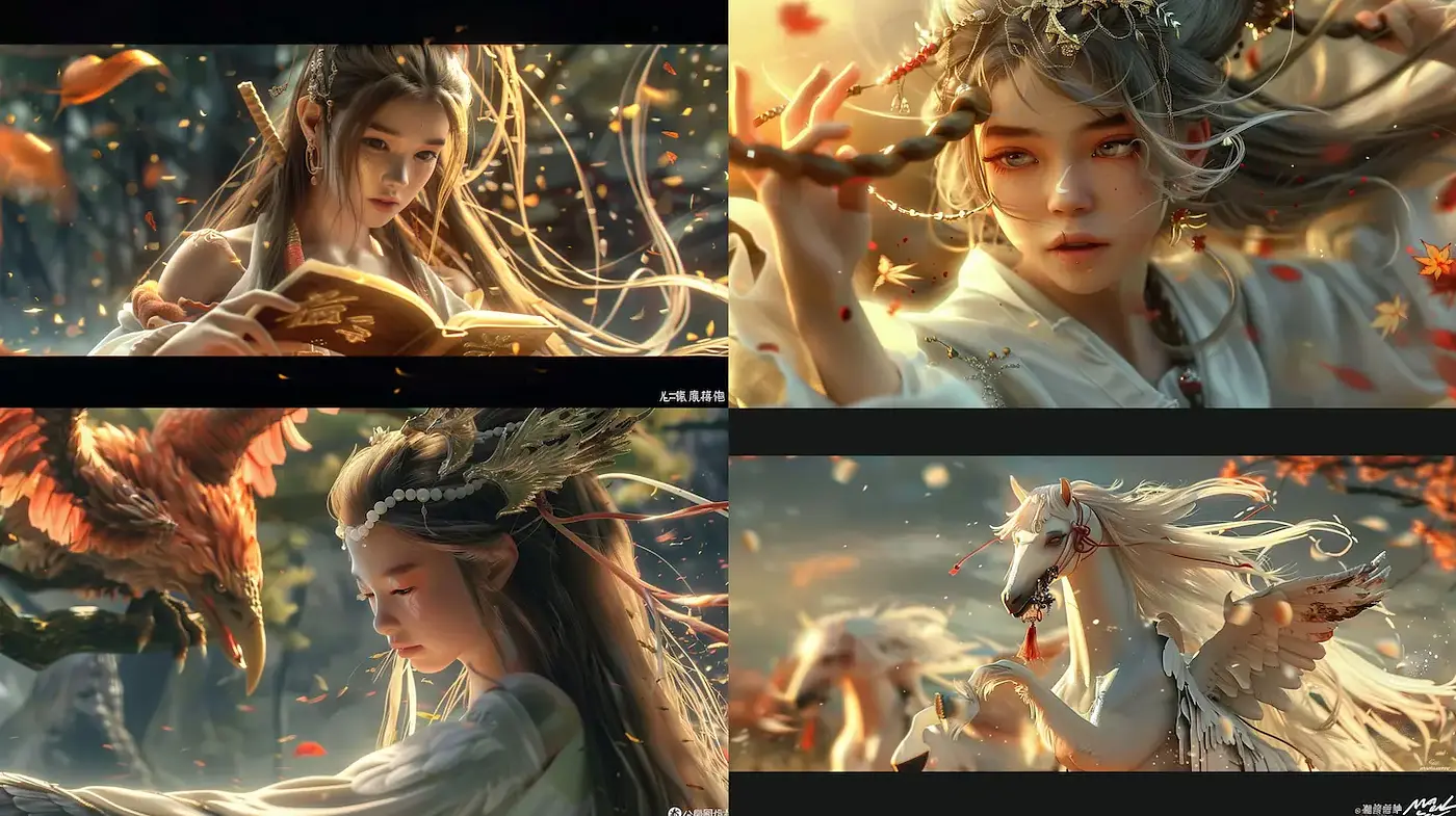 Elegant Ethereal Fantasy with a Touch of Mythical Realism - Midjourney sref style