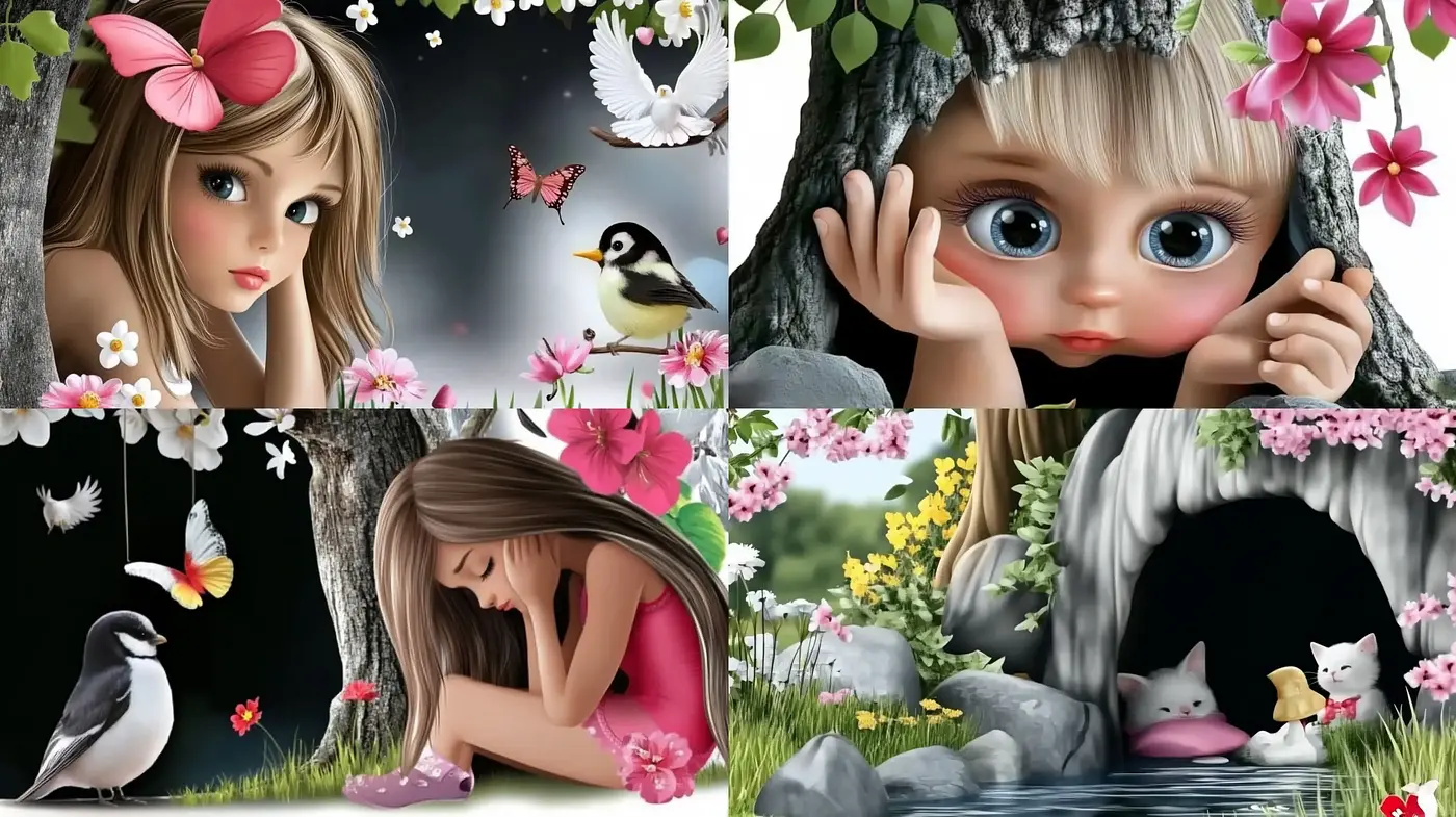 Enchanted Blossom: A Whimsical Hyper-Real Nature Synthesis - Midjourney sref style