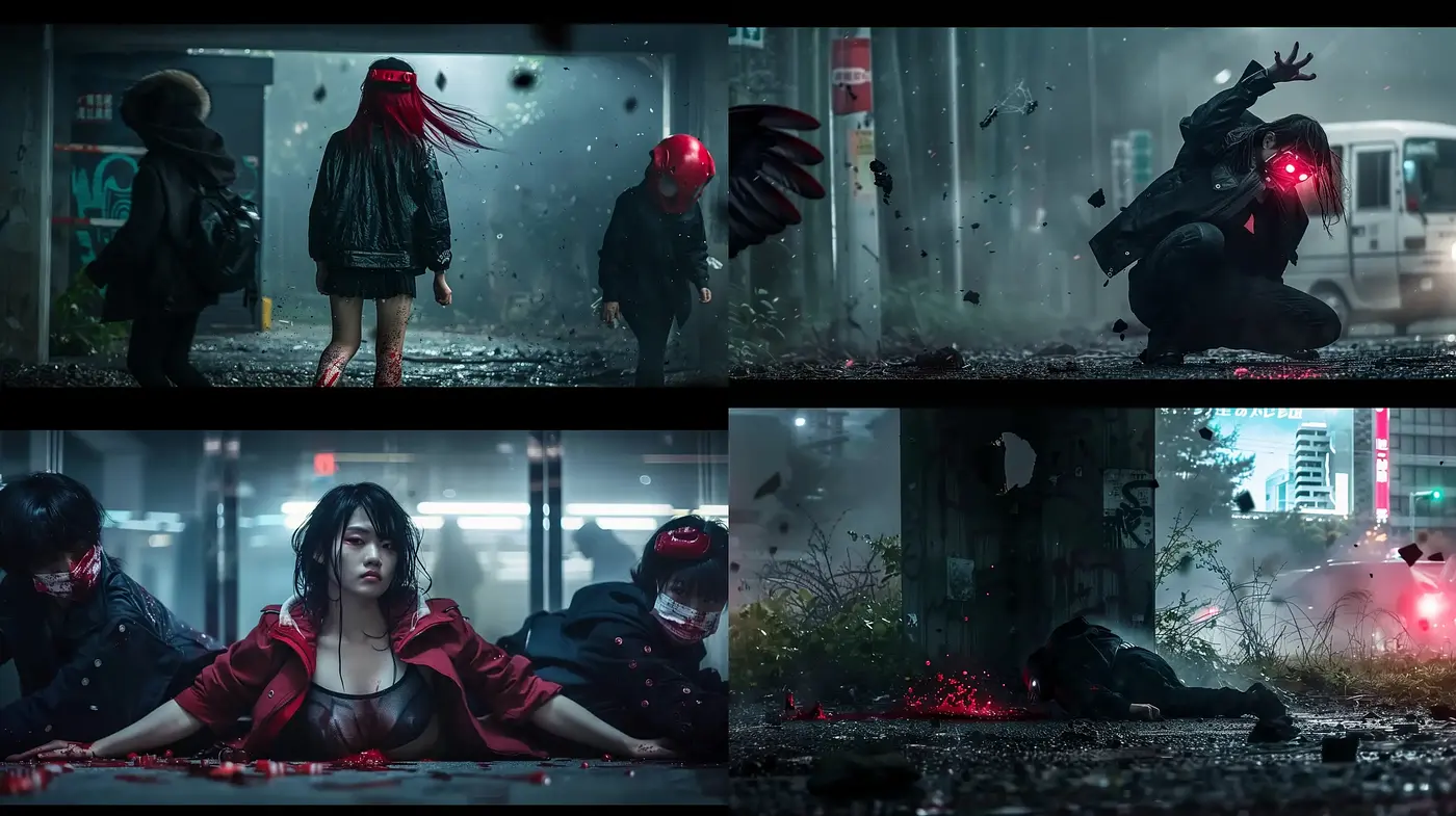 Neo-Tokyo Cyberpunk Dreamscape: A Mysterious Fusion of Technological Dystopia and Anime Aesthetics - Midjourney sref style
