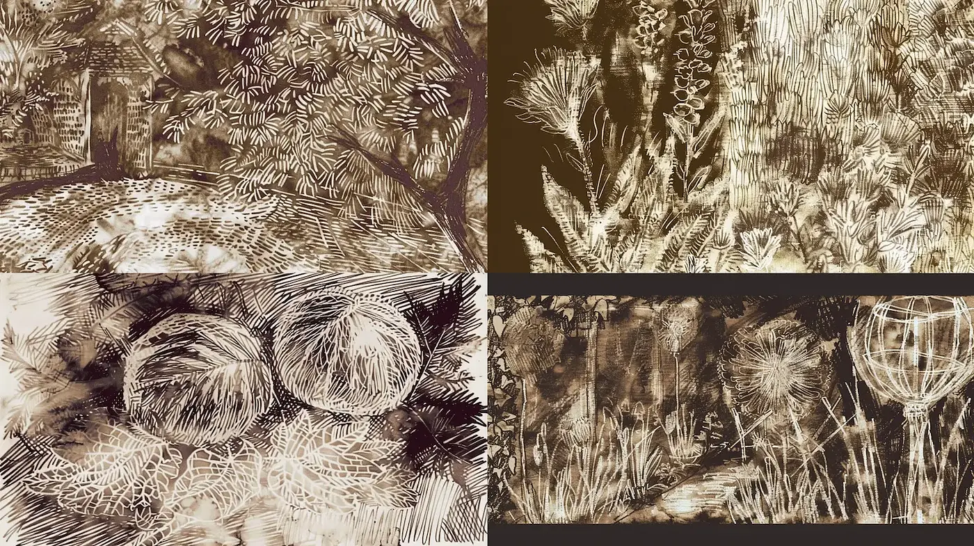 Consistent Textural Exploration in Earthy Tones - Midjourney sref style