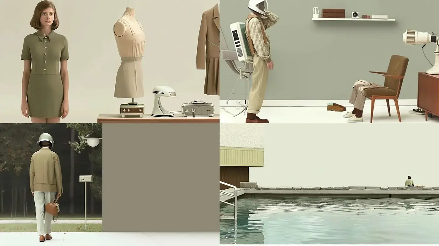 Mid-Century Modern Aesthetic with a Nostalgic Touch - Midjourney sref style