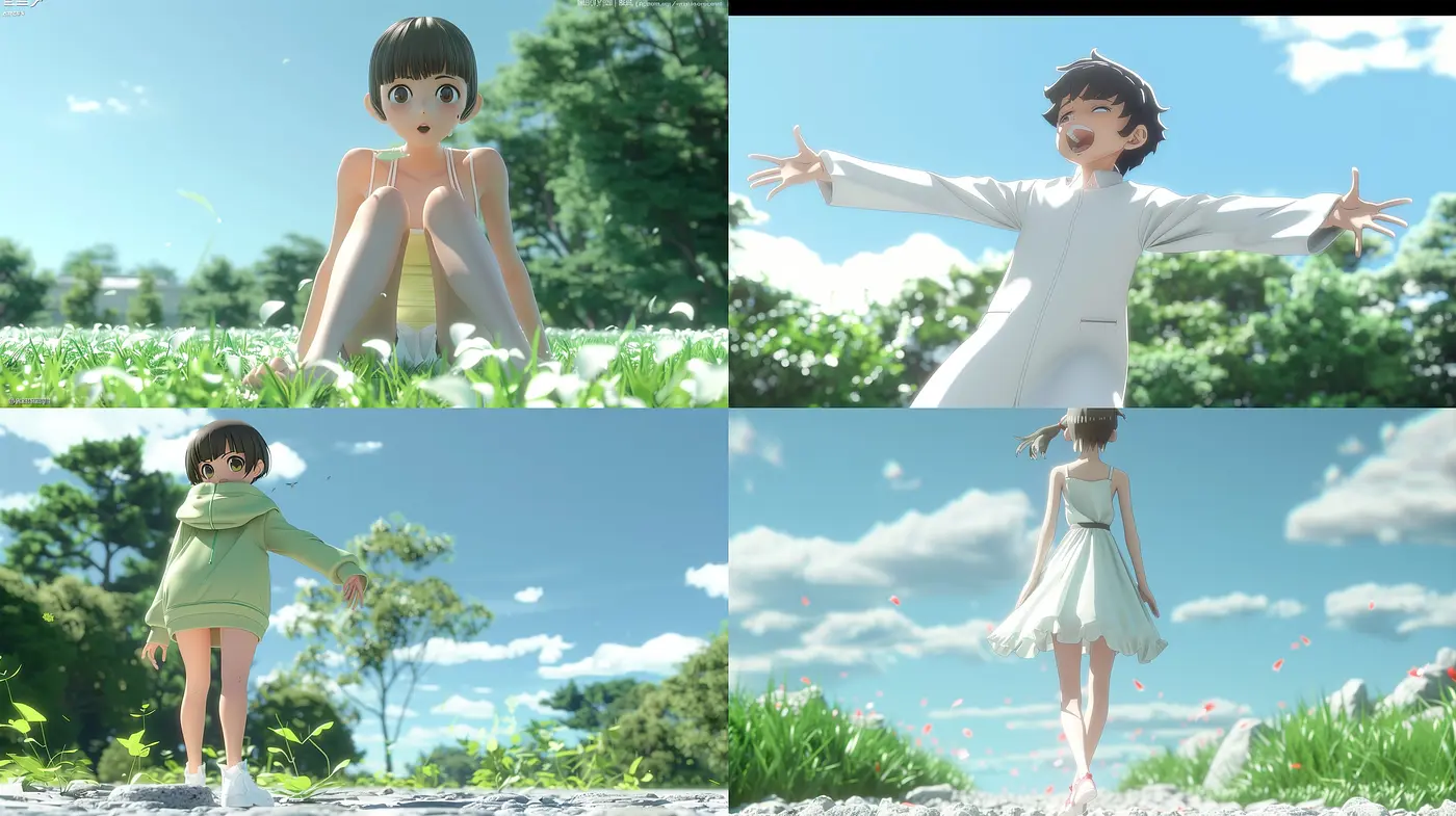 Serene Daydreams in Sunlit Meadows - A Fusion of Anime Influence and Photorealistic Textures - Midjourney sref style