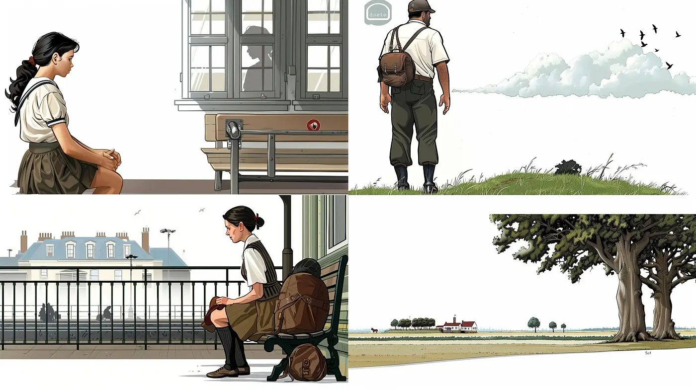 Timeless Serenity: A Harmonious Blend of Pastel Storybook Illustrations - Midjourney sref style