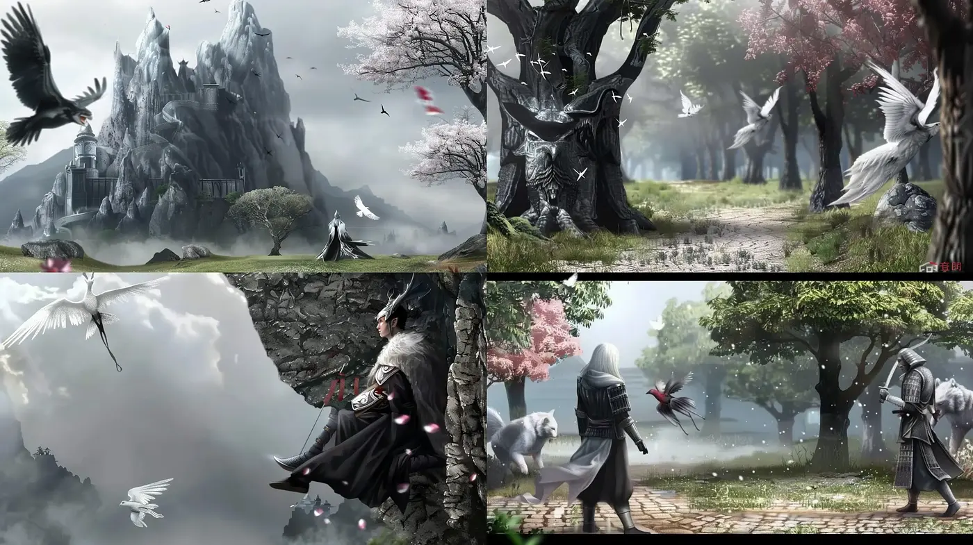 Ethereal Fantasy Environments with Muted Tonal Harmony - Midjourney sref style