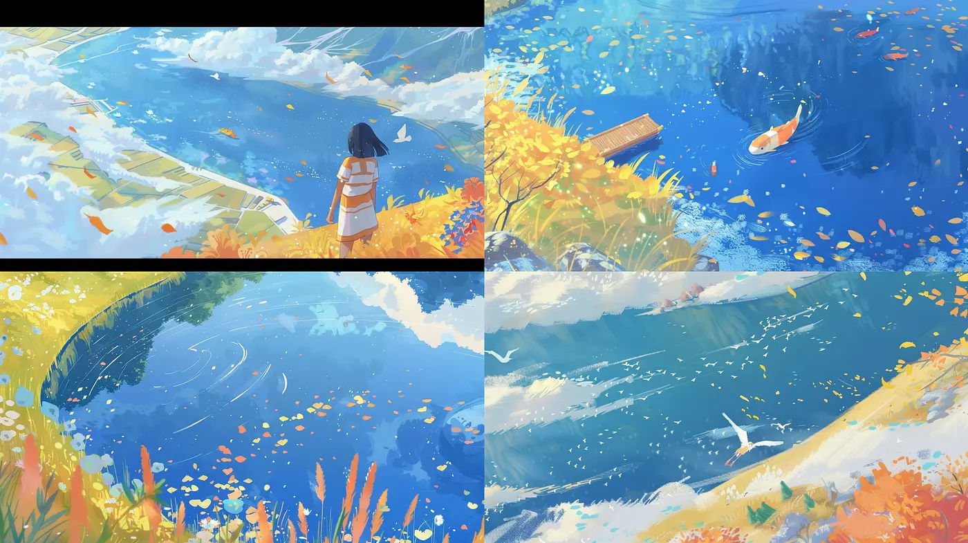 Luminous Ethereal Landscapes: A Stylized Homage to Impressionist Vibrancy - Midjourney sref style