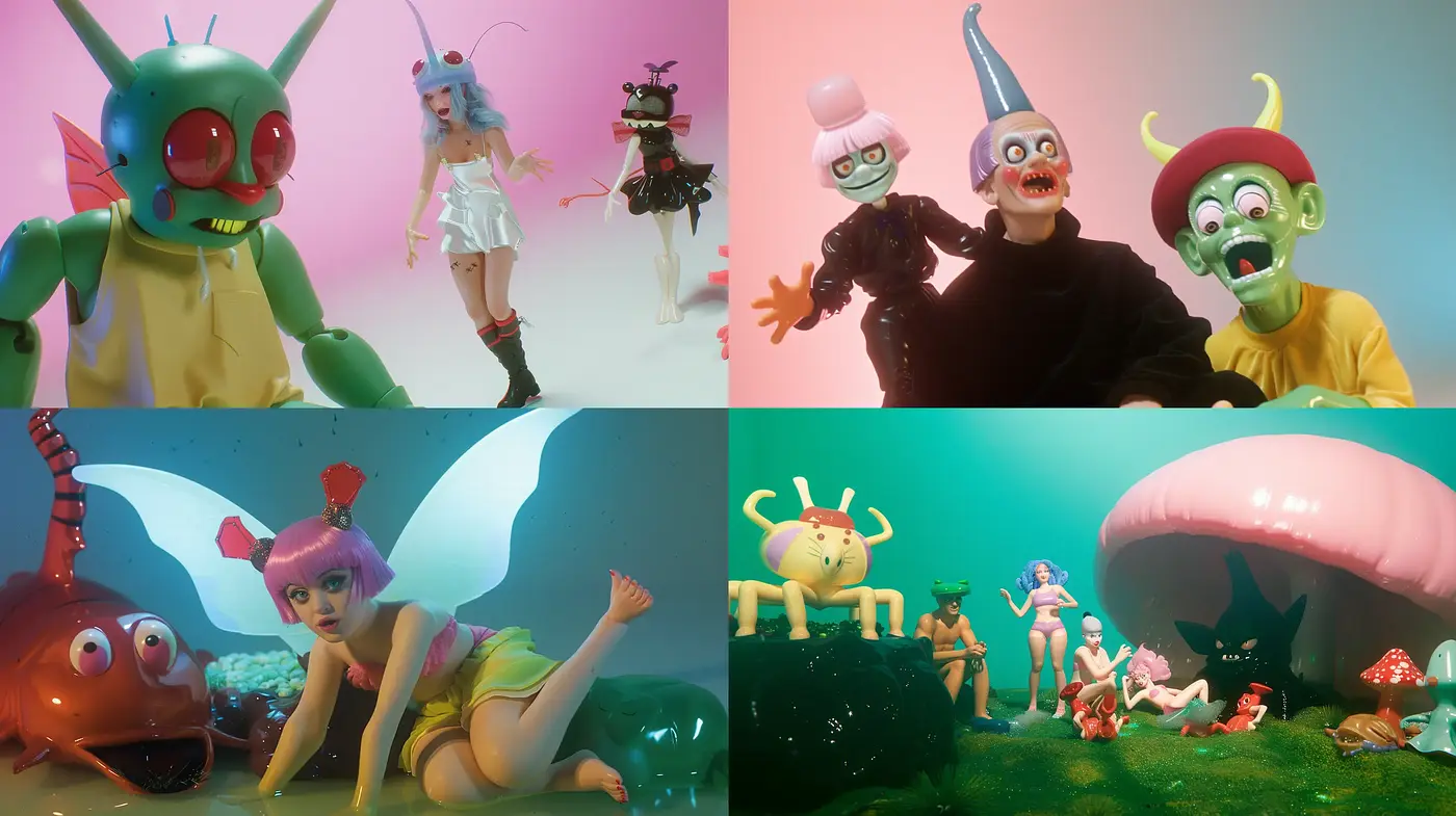Surreal Whimsicality: A Fantastical Fusion of Pastel Pop and Dreamlike Visions - Midjourney sref style