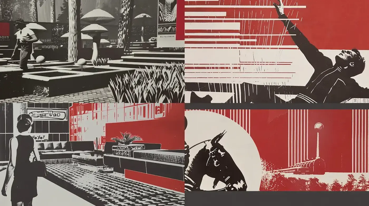 Dynamic and Bold Retro Futurism with a Nostalgic Edge - Midjourney sref style