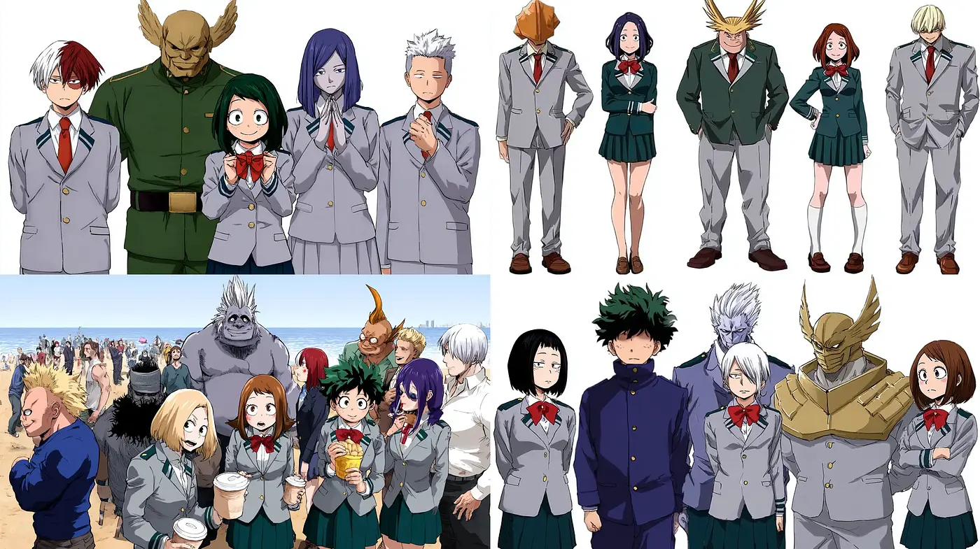 Dynamic and Colorful Style Inspired by Anime with a Sense of Camaraderie - Midjourney sref style