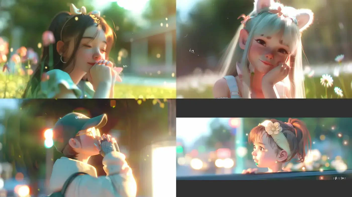 Whimsical and Dreamy Evocation of Youthful Moments - Midjourney sref style