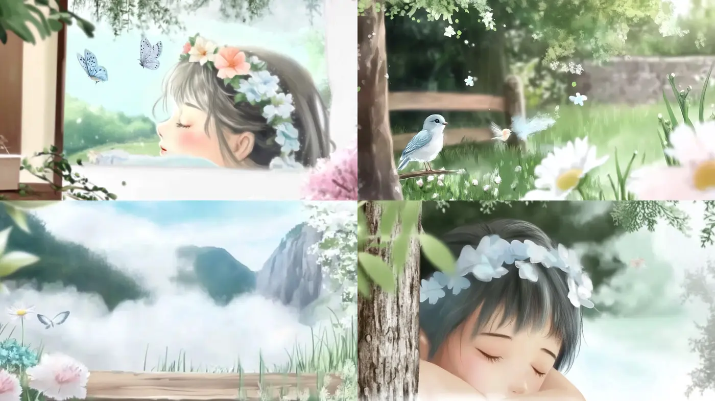 Dreamy and Ethereal Fantasy Landscape with Soft Textures - Midjourney sref style