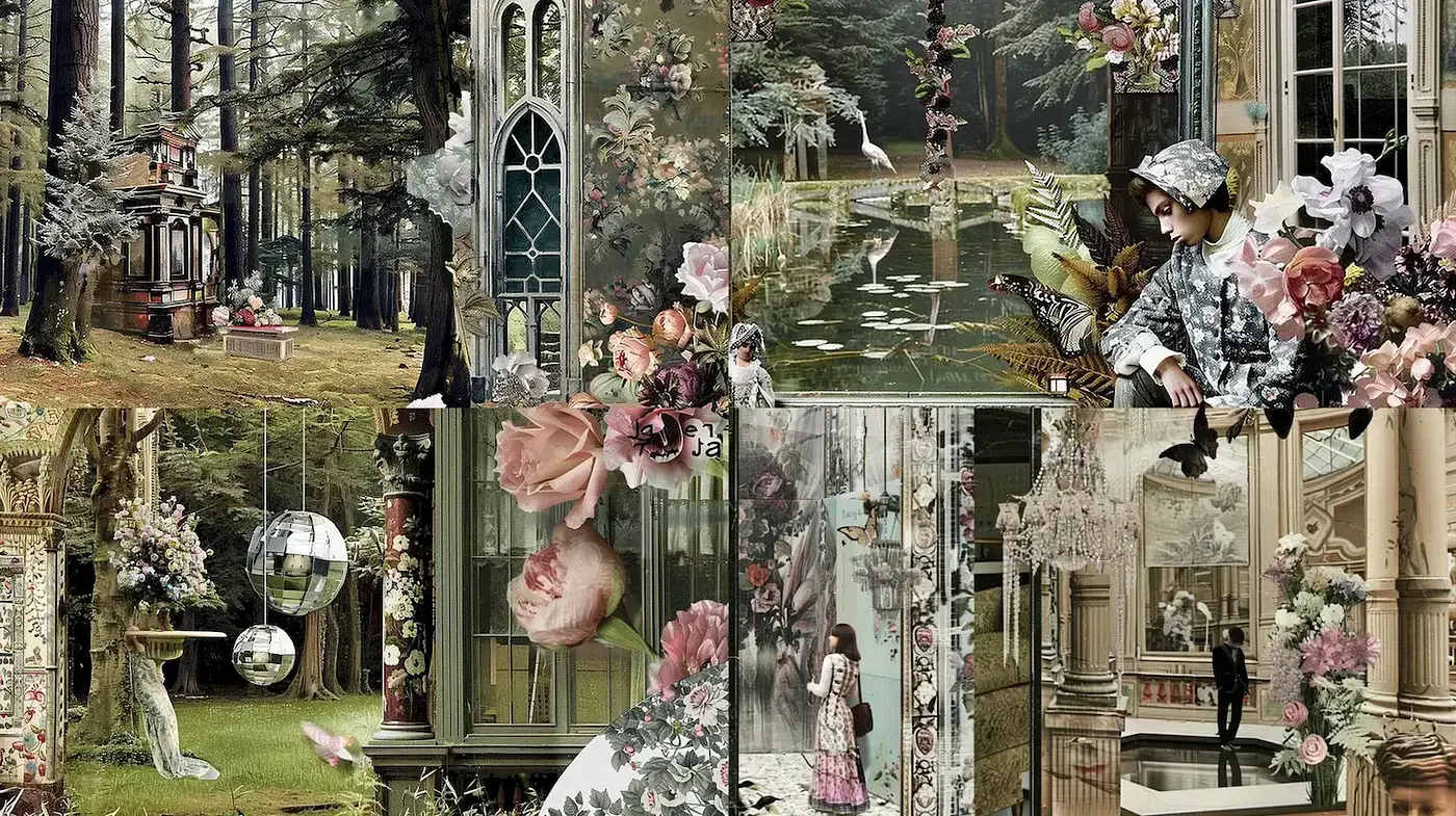 Whimsical Flora in a Dreamlike Landscape - Midjourney sref style