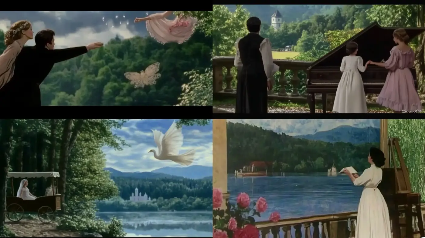 Idyllic Serenity: Romantic Pastoral Scenes with Soft Textures - Midjourney sref style