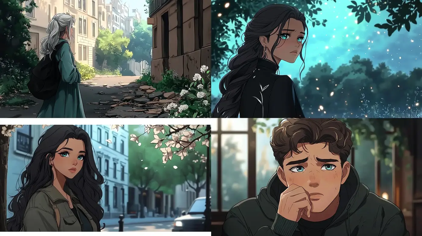 Enchanting Luminous Anime-Inspired Digital Art Stories - Midjourney sref style
