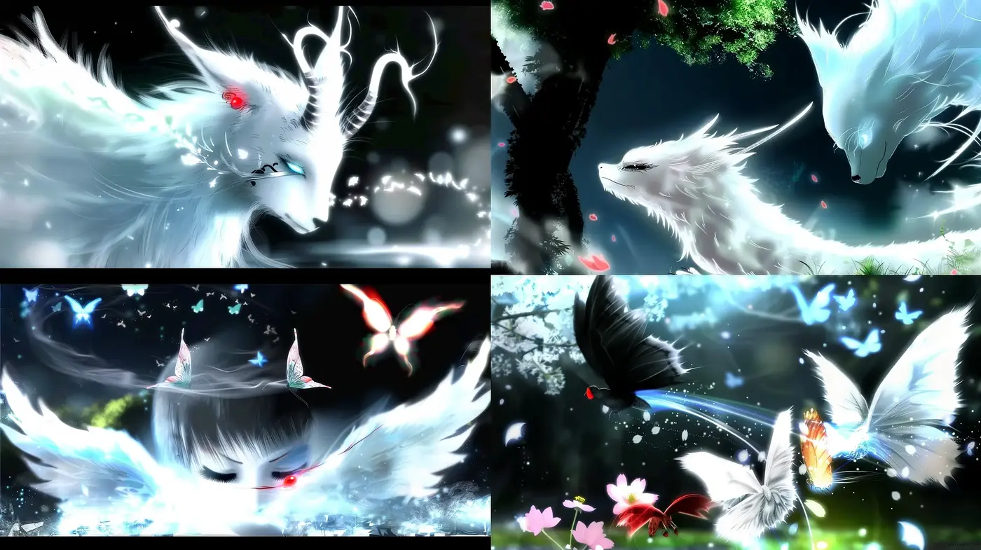 Ethereal Fantasy with Luminous Radiance and Dynamic Movement - Midjourney sref style