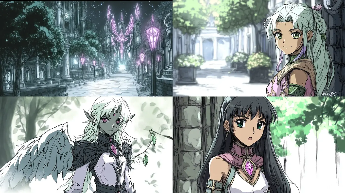 Ethereal Anime-Inspired Fantastical Visions - Midjourney sref style