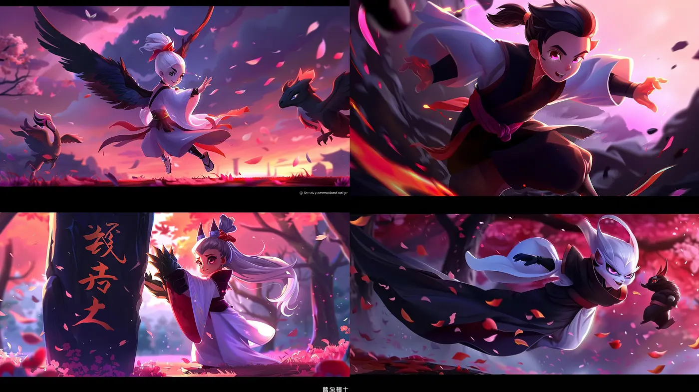 Ethereal Twilight Anime-Inspired Artistic Convergence - Midjourney sref style