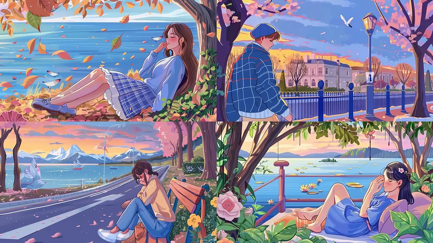 Serene Twilight Ambience with Ethereal Anime Essence - Midjourney sref style