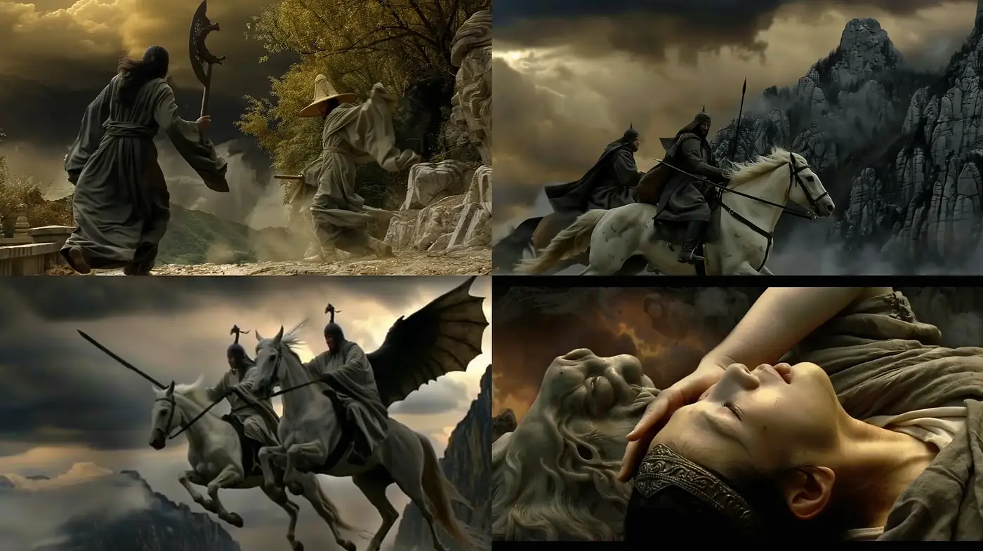 Ethereal Epoch of Twilight: A Meld of Romanticism and Fantasy Realism - Midjourney sref style
