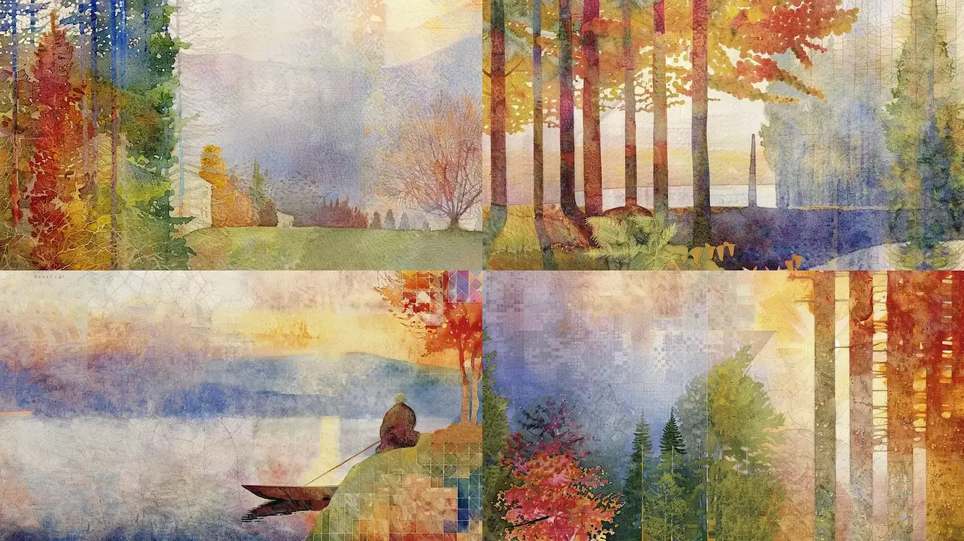 Nature's Harmony: An Exploration of Autumnal Landscapes - Midjourney sref style