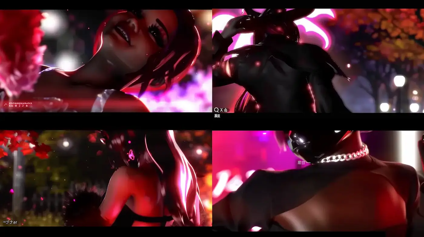 Dynamic and Alluring Digital Aesthetics with Neon Touches - Midjourney sref style