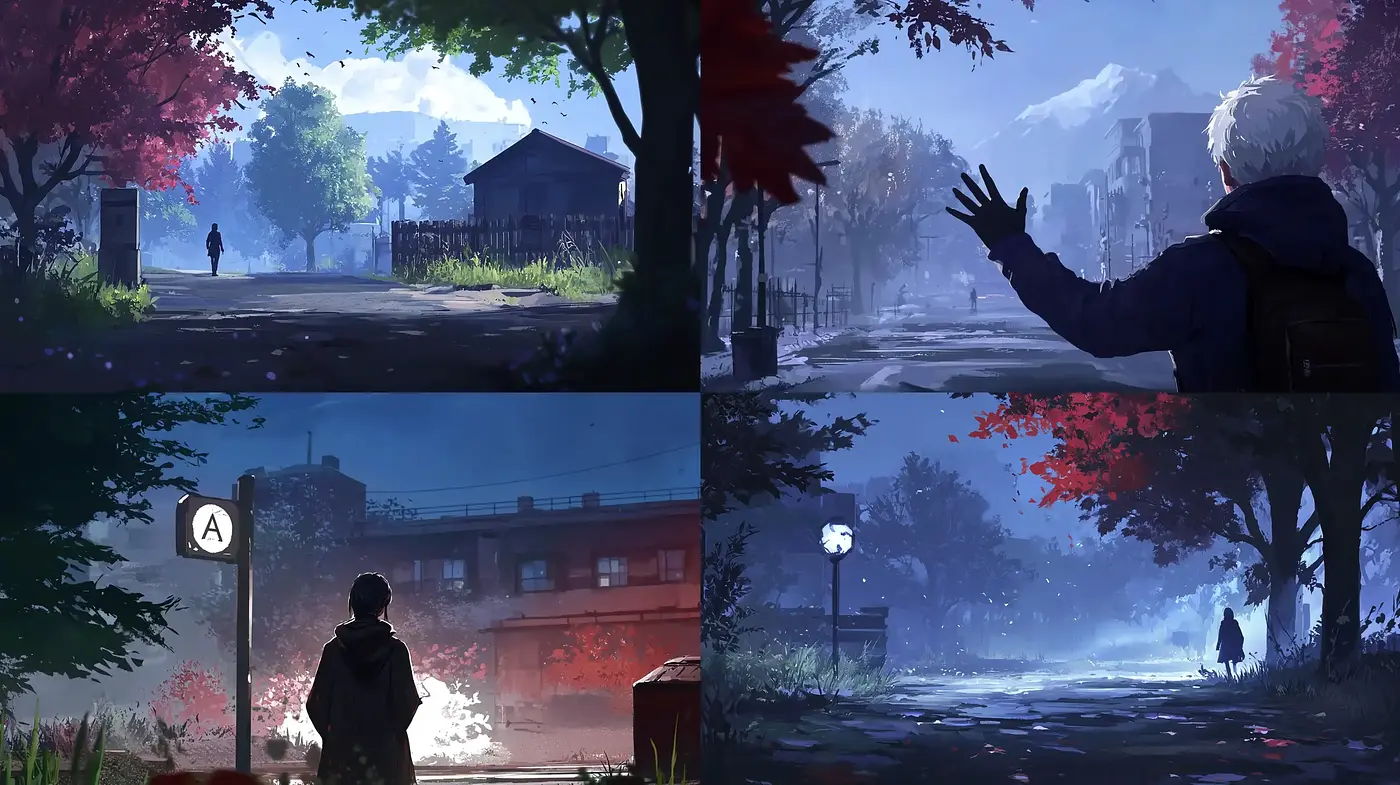 Ephemeral Twilight: A Harmonious Blend of Digital Brushwork and Serene Atmospheres - Midjourney sref style